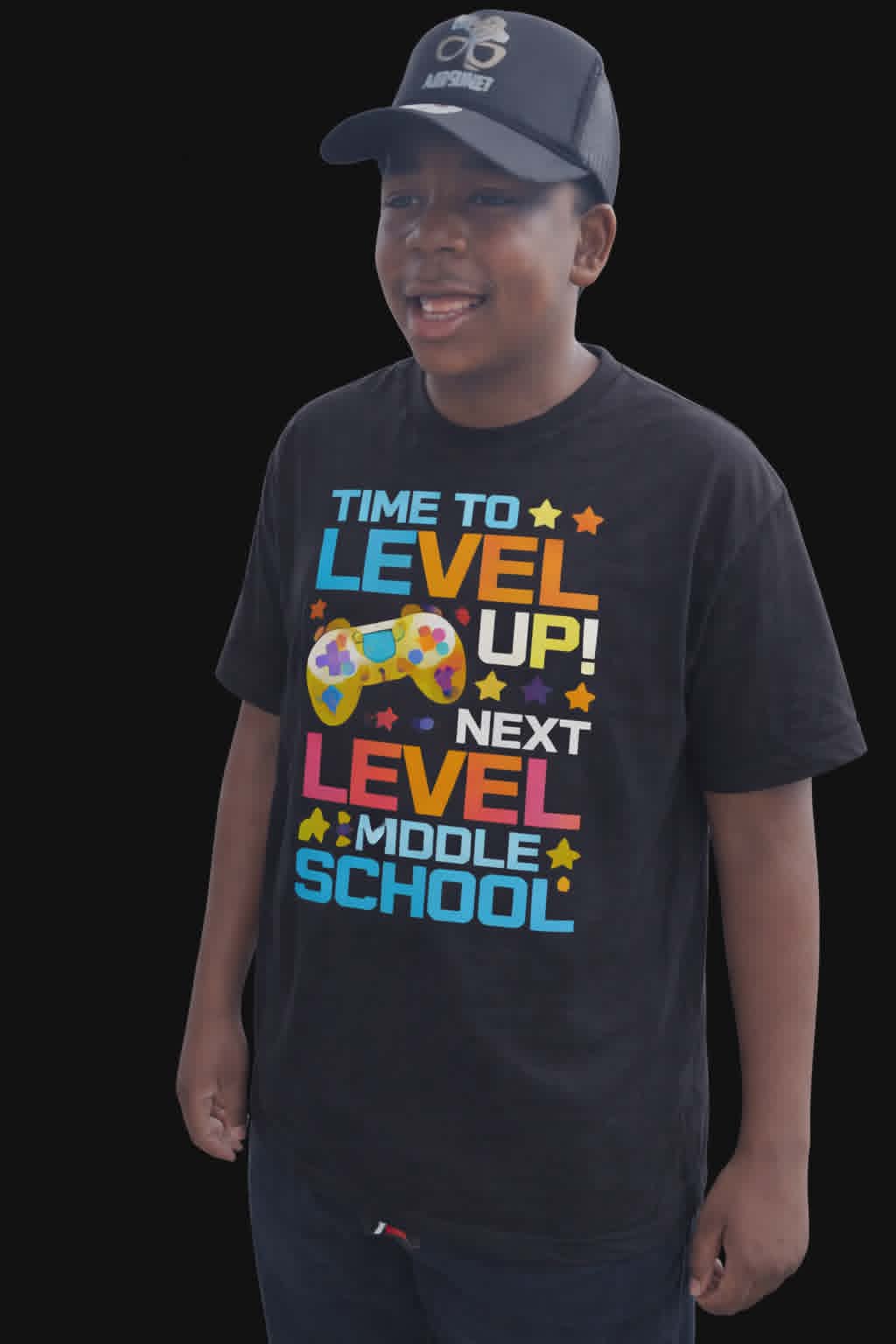 Time To Level Up : Next Level Middle School T-shirt